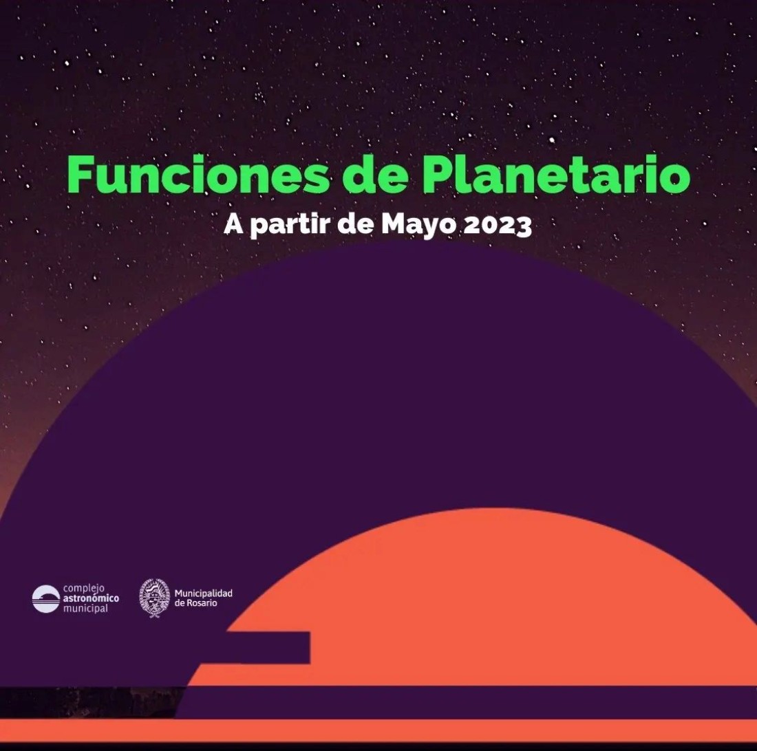 ¡Nuevos horarios de las funciones de Planetario! - 0