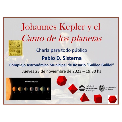 Charla: "Kepler y el canto de los planetas"